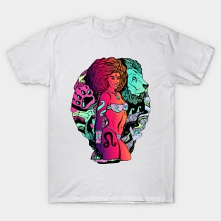 Blue Red Blend Leo Beauty T-Shirt